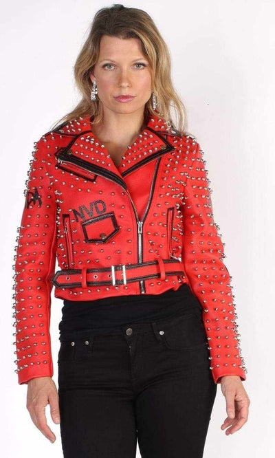 Devine Lux Handmade Red Punk Biker Jackets, Casual Leather Studded JacIntroducing Devine Lux's Handmade Red Punk Biker Jackets! 🌟 Unleash your inner rebel with these edgy and stylish leather studded jackets designed for women who dareCoatsDeVine Lux Clothing & ApparelDevine Lux Handmade Red Punk Biker Jackets, Casual Leather Studded Jackets