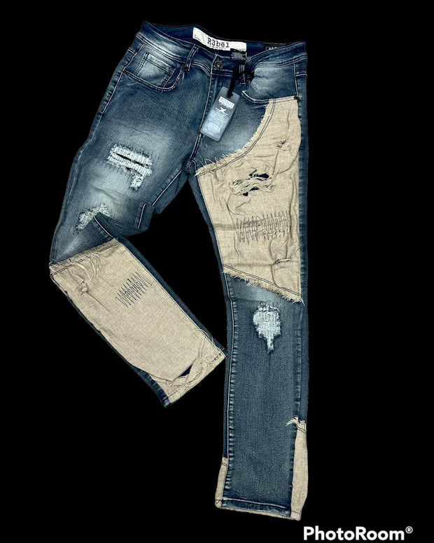 Devine Lux Mens Pocket Distressed Pant
