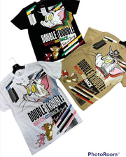 Devine Lux Tom And Jerry Comic Panel T-Shirt. This Tom and Jerry Comic Panel T-Shirt features a fun and nostalgic design that showcases the beloved characters in various classic comic strip scenes. Made from hDeVine Lux Clothing & ApparelDevine Lux Tom