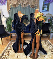 Devine Lux Orange Feather DressDevine Lux Orange Feather DressDeVine Lux Clothing & ApparelDevine Lux Orange Feather Dress