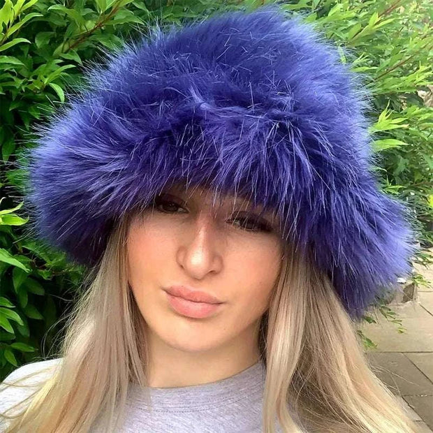 Devine Lux Winter Women Furry Fisherman Hat