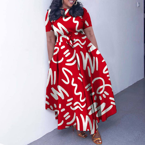 Devine Lux Chic Belt African Plus Size Maxi DressThis Women's Spring Fashion Chic Belt African Plus Size Maxi Dress Made Of Soft And Elastic Fabric. Plus Size Dresses And Hope Curvy Ladies Find Here a Warm And ExciDeVine Lux Clothing & ApparelDevine Lux Chic Belt African