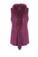 Devine Lux Red Faux Suede and Fox Fur GiletDevine lux Red Faux Suede and Fox Fur GiletCoatsDeVine Lux Clothing & ApparelDevine Lux Red Faux Suede