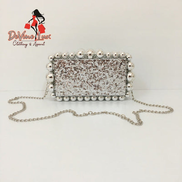 Devine Lux Brand Designer Luxury Ball Bead Pink Acrylic Clutch Woman Party Wedding Evening Purse oleimeihui Store