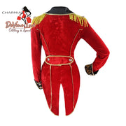 Devine Lux Charmian Halloween Cosplay Costume Retro Red Velvet Tailcoat Jacket Vintage Ali