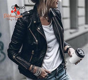 Devine Lux Fashion Women Motorcycle Faux Leather Jackets Aliexpress