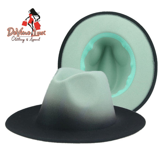 Devine Lux Fedora Hat Women Winter Felted Hats for Men Gradient Color Bowler Hat Yiwu Nuoge Hat Store