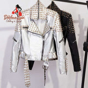Devine Lux Jacket Women Punk Rivets Studded Motorcycle Spiked Faux Lea Devine Lux Jacket is a bold statement piece for women who love edgy street style. This Punk Rivets Studded Motorcycle Spiked Faux Leather Jacket is designed to turnLeather JacketsDeVine Lux Clothing & ApparelDevine Lux Jacket Women Punk Rivets Studded Motorcycle Spiked Faux Leather Jackets Streetwear
