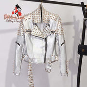 Devine Lux Jacket Women Punk Rivets Studded Motorcycle Spiked Faux Lea Devine Lux Jacket is a bold statement piece for women who love edgy street style. This Punk Rivets Studded Motorcycle Spiked Faux Leather Jacket is designed to turnLeather JacketsDeVine Lux Clothing & ApparelDevine Lux Jacket Women Punk Rivets Studded Motorcycle Spiked Faux Leather Jackets Streetwear