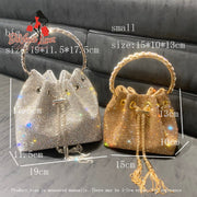 Devine Lux Luxury Designer Purses And Handbags Bags For Women Silver Bucket Clutch Purse DENGHK BAGS Store