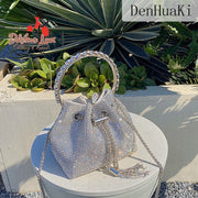 Devine Lux Luxury Designer Purses And Handbags Bags For Women Silver Bucket Clutch Purse DENGHK BAGS Store