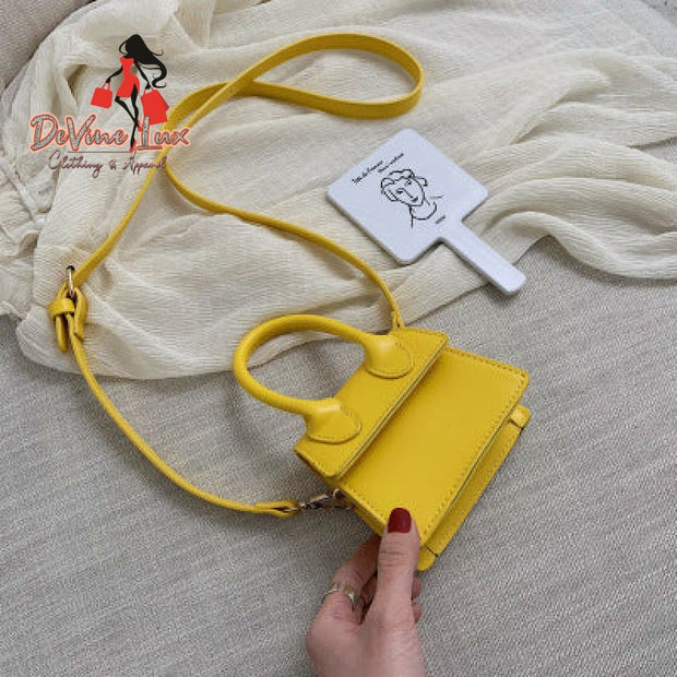 Devine Lux Mini Small Square Bag Fashion New Quality Pu Leather Women's Handbag oleimeihui Store