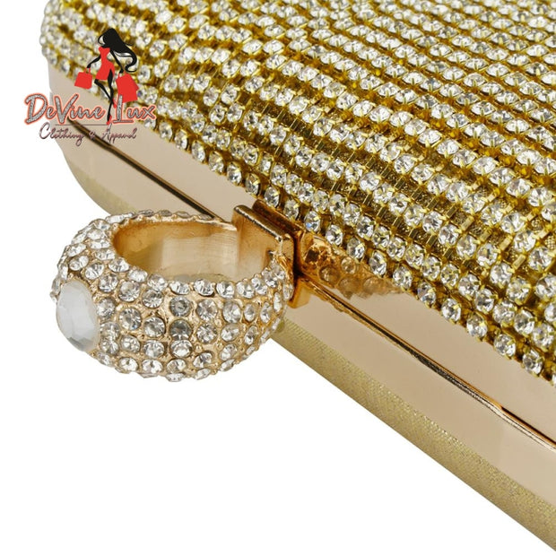 Devine Lux Rhinestone Tassels Ring Clutch Bag Women Vintage Shoulder Clutches Purse YYW factory Store
