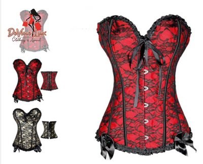 Devine Lux Women Steampunk Goth Plus Size Corset DeVine Lux Clothing & Apparel